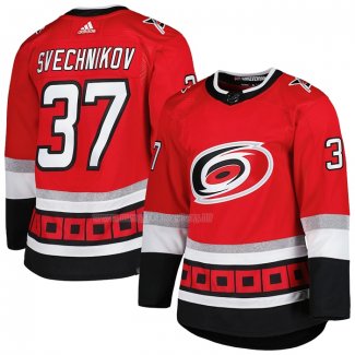 Maglia Hockey Carolina Hurricanes Andrei Svechnikov 25th Anniversary Autentico Rosso
