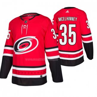 Maglia Hockey Carolina Hurricanes Curtis Mcelhinney Home Autentico Rosso