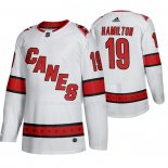 Maglia Hockey Carolina Hurricanes Dougie Hamilton Away Autentico Giocatore Bianco