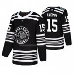 Maglia Hockey Chicago Blackhawks Artem Anisimov 2019 Winter Classic Nero