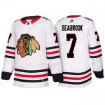 Maglia Hockey Chicago Blackhawks Brent Seabrook Away 2018 Bianco