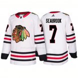 Maglia Hockey Chicago Blackhawks Brent Seabrook Away 2018 Bianco