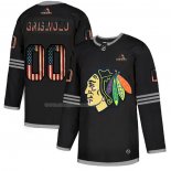 Maglia Hockey Chicago Blackhawks Clark Griswold 2020 USA Flag Nero