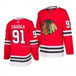 Maglia Hockey Chicago Blackhawks Drake Caggiula Home Autentico 2019-20 Rosso
