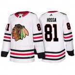 Maglia Hockey Chicago Blackhawks Marian Hossa Away 2018 Bianco