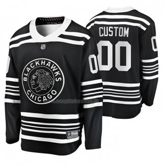 Maglia Hockey Chicago Blackhawks Personalizzate Premier Alternato Nero