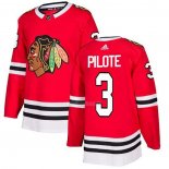 Maglia Hockey Chicago Blackhawks Pierre Pilote Home Autentico Rosso