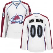 Maglia Hockey Colorado Avalanche Personalizzate Away Bianco