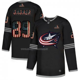Maglia Hockey Columbus Blue Jackets Gagner 2020 USA Flag Nero