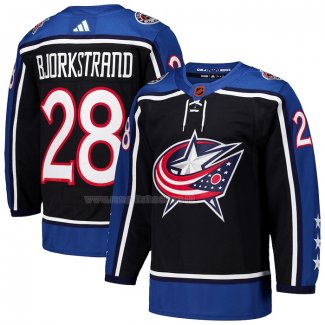 Maglia Hockey Columbus Blue Jackets Oliver Bjorkstrand Reverse Throwback 2.0 Autentico Nero