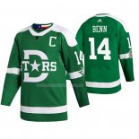 Maglia Hockey Dallas Stars Throwback Jamie Benn 2020 Winter Classic Verde