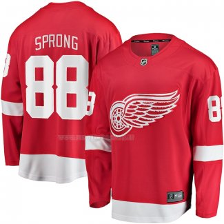 Maglia Hockey Detroit Red Wings Daniel Sprong Home Breakaway Rosso