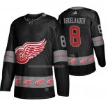 Maglia Hockey Detroit Red Wings Justin Abdelkader Breakaway Nero