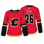 Maglia Hockey Donna Calgary Flames Michael Stone Autentico Giocatore Rosso
