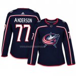 Maglia Hockey Donna Columbus Blue Jackets Josh Anderson Autentico Giocatore Blu