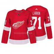 Maglia Hockey Donna Detroit Red Wings Dylan Larkin Autentico Giocatore Rosso