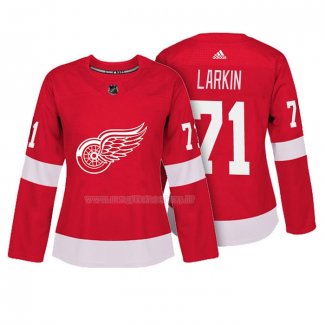 Maglia Hockey Donna Detroit Red Wings Dylan Larkin Autentico Giocatore Rosso