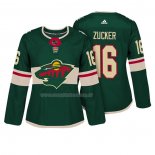 Maglia Hockey Donna Minnesota Wild Jason Zucker Autentico Giocatore Verde