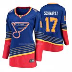Maglia Hockey Donna St. Louis Blues Jaden Schwartz Throwback Premier Blu