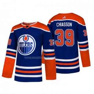 Maglia Hockey Edmonton Oilers Alex Chiasson Alternato Autentico Blu
