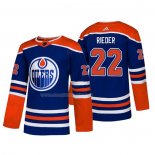 Maglia Hockey Edmonton Oilers Tobias Rieder Alternato Autentico Blu