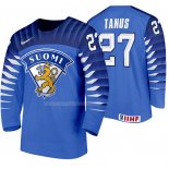 Maglia Hockey Finlandia Kristian Tanus Away 2020 Iihf World Junior Championship Blue