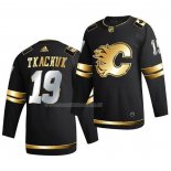 Maglia Hockey Golden Edition Calgary Flames Matthew Tkachuk Limited Autentico 2020-21 Nero