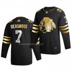 Maglia Hockey Golden Edition Chicago Blackhawks Brent Seabrook Limited Autentico 2020-21 Nero