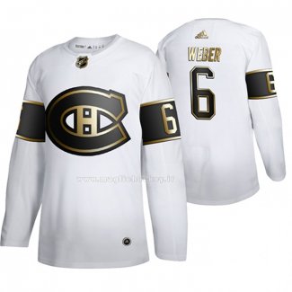 Maglia Hockey Golden Edition Montreal Canadiens Shea Weber Autentico Bianco