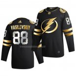 Maglia Hockey Golden Edition Tampa Bay Lightning Andrei Vasilevskiy Limited Autentico 2020-21 Nero