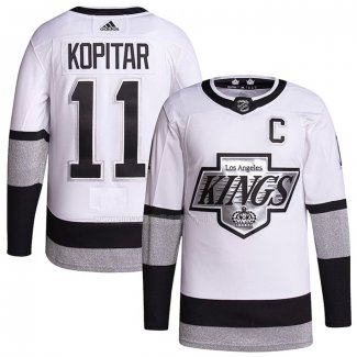 Maglia Hockey Los Angeles Kings Anze Kopitar Alternato Autentico 2021-22 Bianco