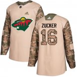 Maglia Hockey Minnesota Wild Jason Zucker Autentico 2017 Veterans Day Camuffamento