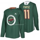 Maglia Hockey Minnesota Wild Zach Parise New Season Practice Verde