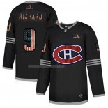 Maglia Hockey Montreal Canadiens Maurice Richard 2020 USA Flag Nero