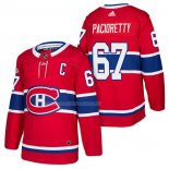 Maglia Hockey Montreal Canadiens Max Pacioretty Autentico Home 2018 Rosso
