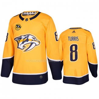 Maglia Hockey Nashville Predators Kyle Turris Home Giallo