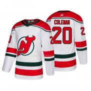Maglia Hockey New Jersey Devils Blake Coleman Alternato Autentico Bianco