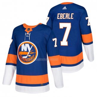 Maglia Hockey New York Islanders Jordan Eberle 2018 Autentico Home Blu