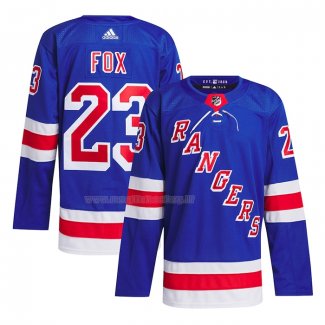 Maglia Hockey New York Rangers Adam Fox Home Primegreen Autentico Pro Blu