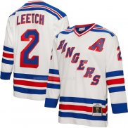 Maglia Hockey New York Rangers Brian Leetch Mitchell & Ness 1993 Blu Bianco