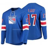 Maglia Hockey New York Rangers Jesper Fast Platinum Blu
