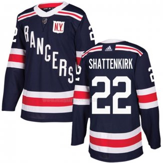 Maglia Hockey New York Rangers Kevin Shattenkirk Autentico 2018 Winter Classic Blu