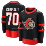 Maglia Hockey Ottawa Senators Joonas Korpisalo Home Breakaway Nero