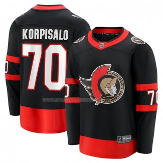 Maglia Hockey Ottawa Senators Joonas Korpisalo Home Breakaway Nero