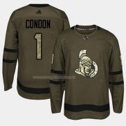 Maglia Hockey Ottawa Senators Mike Condon 2018 Salute To Service Verde Militare