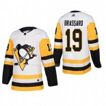 Maglia Hockey Pittsburgh Penguins Derick Brassard Away Autentico Giocatore Bianco