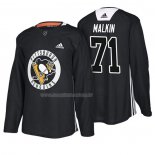 Maglia Hockey Pittsburgh Penguins Evgeni Malkin New Season Practice Nero