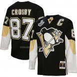 Maglia Hockey Pittsburgh Penguins Sidney Crosby Mitchell & Ness Big & Tall 2008 Blue Line Nero