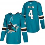 Maglia Hockey San Jose Sharks Brenden Dillon Autentico Home 2018 Verde