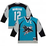 Maglia Hockey San Jose Sharks Patrick Marleau Mitchell & Ness 2003-04 Blu